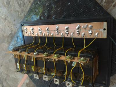 Electrical DC switch panel installations on various Indonesian Pinisi vessels
